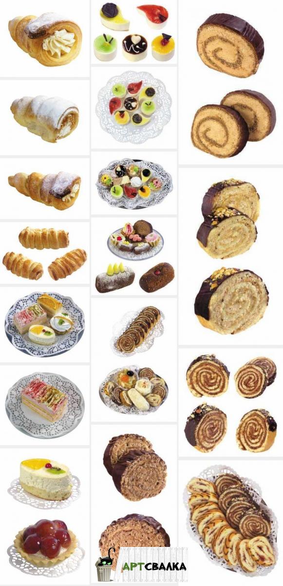 Рулетики, заварные пирожные и тортики в hd | Rolls, choux pastries and cakes in hd